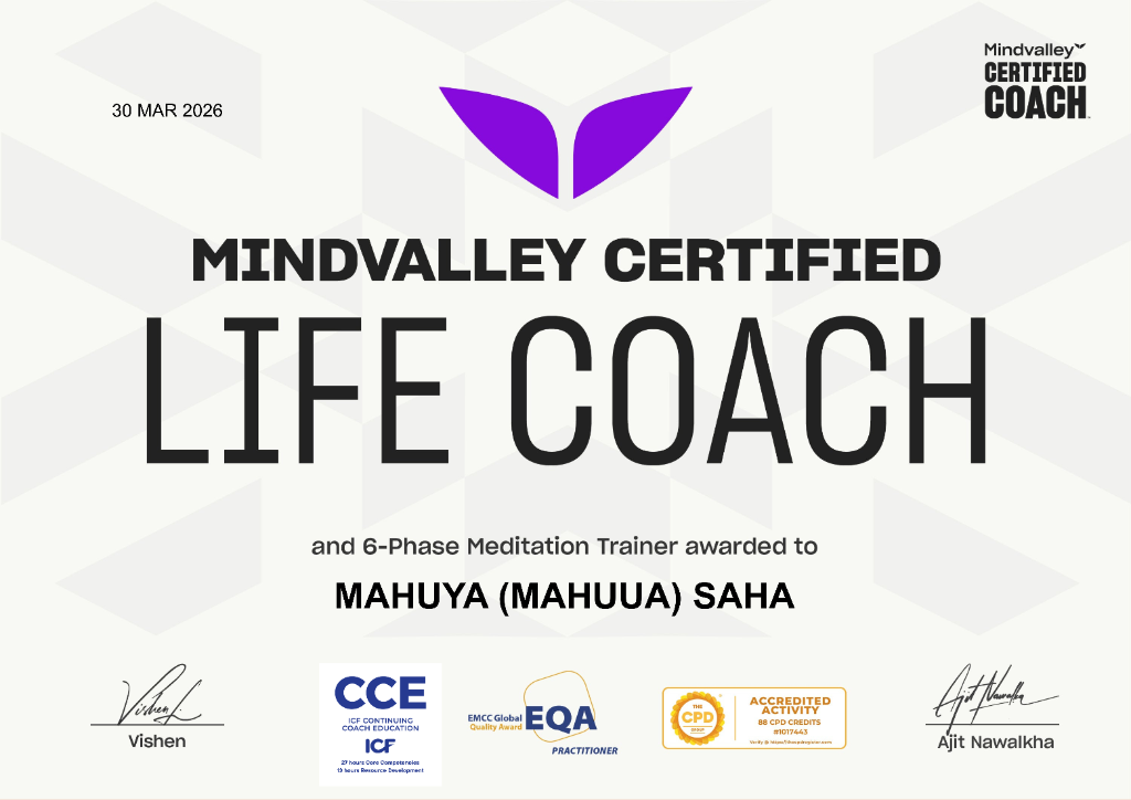 Mindvalley Certified Life Coach Certificate